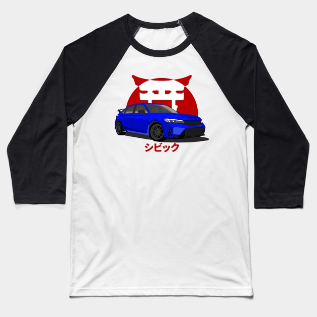 New Civic 11th gen Baseball T-Shirt by Rebellion Store